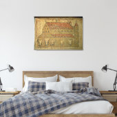 Christelijke basilica, mozaïekbedekking, Romeinse  Canvas Afdruk (Insitu (Slaapkamer))