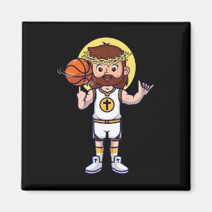 Christelijke Basketbal Jezus Christus Basketbal Re Magneet