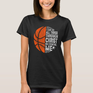 Christelijke Basketball houdt van alles wat ik kan T-shirt