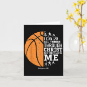 Christelijke Basketball S Mannen jongens Kinder Re Kaart (Gele Bloem)