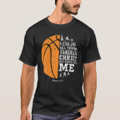 Christelijke Basketball S Mannen jongens Kinder Re T-shirt (Voorkant)