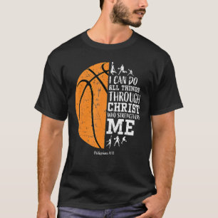 Christelijke Basketball Shirten Mannen Jongens Kin T-shirt