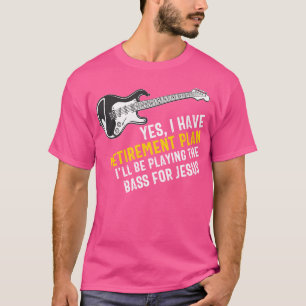 Christelijke bassist aanbidt bassist Jesus T-shirt