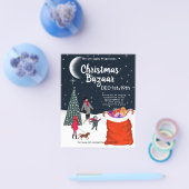 christelijke Bazaar Come and see Santa toy drive Flyer (Enkel)