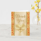 Christelijke bedankkaartjes voor 50-jarig huwelijk kaart (Gele Bloem)