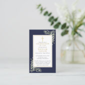 Christelijke begrafenismonument Greenery Prayer Ka Visitekaartje (Staand voorkant)