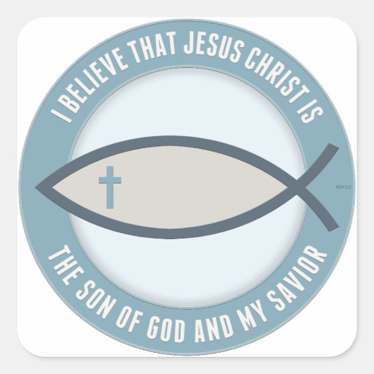 Christelijke Believers Vierkante Sticker (Voorkant)