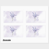 Christelijke bemoedigende lavendel met de Schrift Rechthoekige Sticker (Vel)