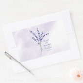 Christelijke bemoedigende lavendel met de Schrift Rechthoekige Sticker (Envelop)