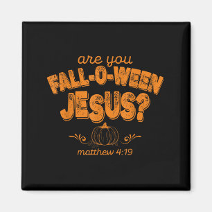 Christelijke Ben jij Fall-o-ween Jezus Pompoen Ver Magneet