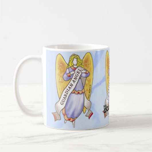 Christelijke Beschermengel Koffiemok (Links)