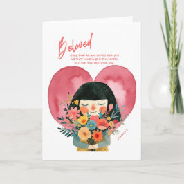 Christelijke betekaart met Bijbelvers Kaart