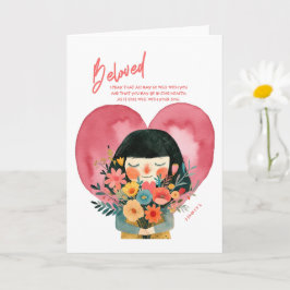 Christelijke betekaart met Bijbelvers Kaart