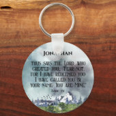 Christelijke beveiligingbijbelvervormer voor hem sleutelhanger (Voorkant)