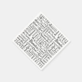 Christelijke bevestigende woorden servet (Hoek)