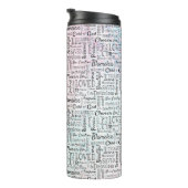Christelijke bevestigende woorden thermosbeker (Geroteerd rechts)