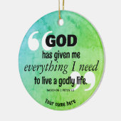 Christelijke bevestiging ALLES WAT IK NODIG HEB Ci Keramisch Ornament (Links)