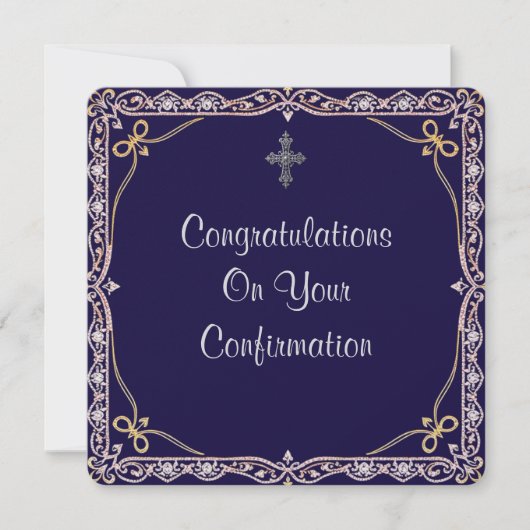 Christelijke bevestiging platte Kaart (Voorkant)