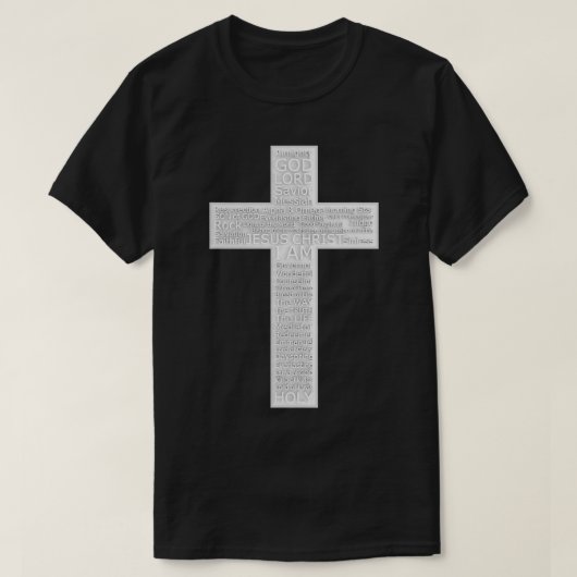 Christelijke Biblicale Namen van Jezus Christus Ko T-shirt (Design voorkant)