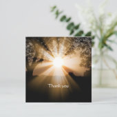 Christelijke Bijbel Bedankt Zonlicht Scenery Kaart (Staand voorkant)