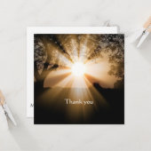 Christelijke Bijbel Bedankt Zonlicht Scenery Kaart (Voorkant / Achterkant in situ)