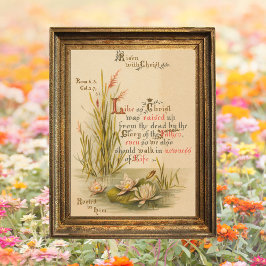 Christelijke Bijbel Christus is verrezen met Pasen Poster