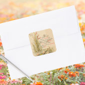 Christelijke Bijbel Christus is verrezen met Pasen Vierkante Sticker