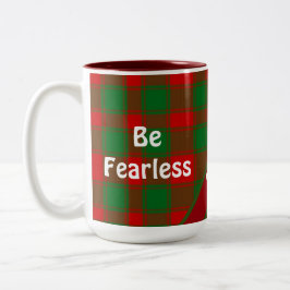 Christelijke Bijbel Inspiratie Buffalo Tartan Plai Tweekleurige Koffiemok