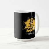 Christelijke bijbel is het licht Matthew 5:14 Koffiemok (Voorkant rechts)