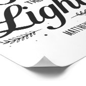 Christelijke bijbel is het licht Matthew 5:14 Poster (Hoek)