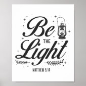 Christelijke bijbel is het licht Matthew 5:14 Poster (Voorkant)