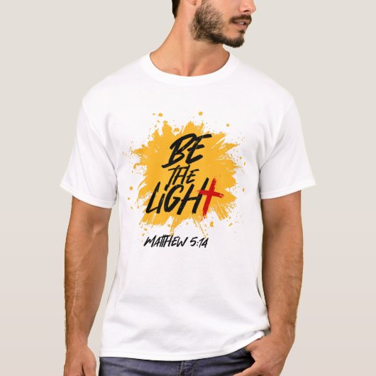 Christelijke bijbel is het licht Matthew 5:14 T-shirt (Voorkant)