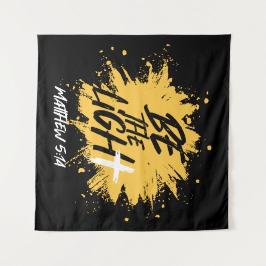 Christelijke bijbel is het licht Matthew 5:14 Wandkleed (Voorkant (horizontaal))