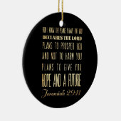 Christelijke Bijbel Scriptura Verse - Jeremiah 29: Keramisch Ornament (Rechts)