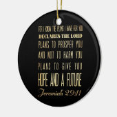Christelijke Bijbel Scriptura Verse - Jeremiah 29: Keramisch Ornament (Links)