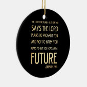 Christelijke Bijbel Scriptura Verse - Jeremiah 29: Keramisch Ornament (Rechts)