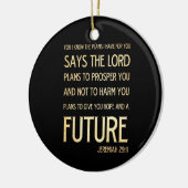Christelijke Bijbel Scriptura Verse - Jeremiah 29: Keramisch Ornament (Links)