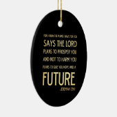 Christelijke Bijbel Scriptura Verse - Jeremiah 29: Keramisch Ornament (Rechts)