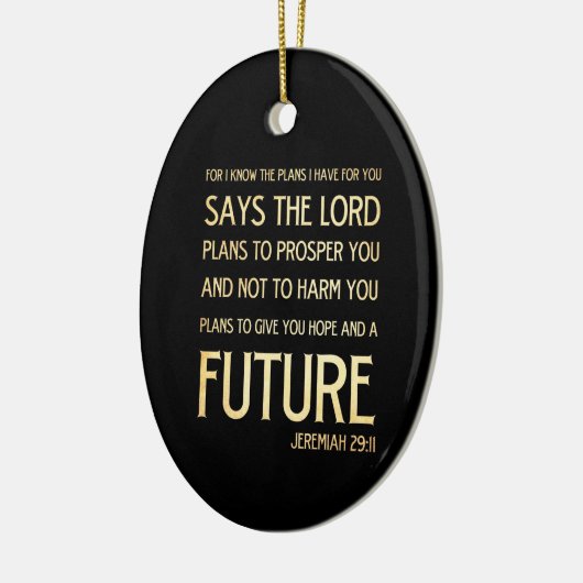 Christelijke Bijbel Scriptura Verse - Jeremiah 29: Keramisch Ornament (Links)