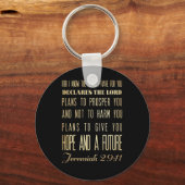 Christelijke Bijbel Scriptura Verse - Jeremiah 29: Sleutelhanger (Voorkant)