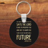 Christelijke Bijbel Scriptura Verse - Jeremiah 29: Sleutelhanger (Voorkant)