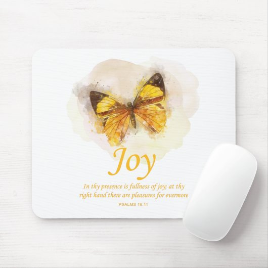 Christelijke bijbel ter bevordering van de vlinder muismat (Met muis)