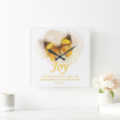 Christelijke bijbel ter bevordering van de vlinder vierkante klok (Huis)