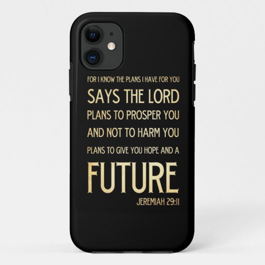 Christelijke Bijbel van de Schrift Verse Art Jerem Case-Mate iPhone Case (Achterkant)