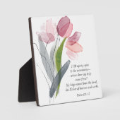 Christelijke bijbel vergroot mijn ogen roze Floral Fotoplaat (Voorkant)