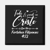 Christelijke bijbel Verse 4 13 Filippijnen Magneet (Voorkant)