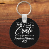Christelijke bijbel Verse 4 13 Filippijnen Sleutelhanger (Voorkant)