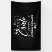 Christelijke bijbel Verse 4 13 Filippijnen Spandoek (Verticaal)