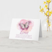 Christelijke bijbel Verse Butterfly voor vrouwen:  Kaart (Gele Bloem)