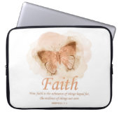 Christelijke bijbel Verse Butterfly voor vrouwen:  Laptop Sleeve (Voorkant)